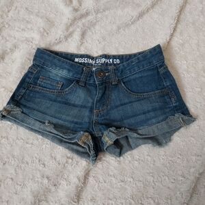 Mossimo Supply Co Fit 6 Jean Low Rise Shorts Juniors 1 Daisy Dukes Cheeky